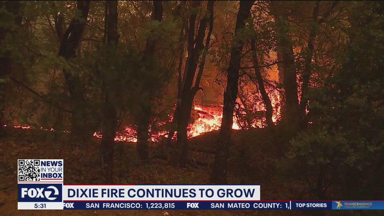 Dixie Fire continues to grow