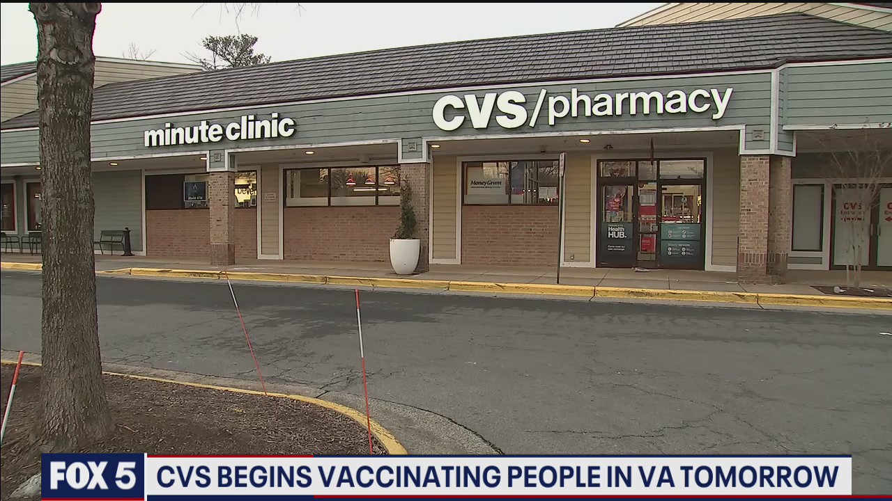 CVS begins vaccinating people in Virginia tomorrow