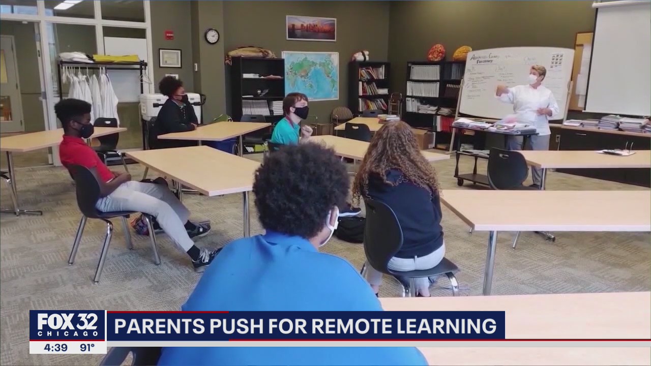 Chicago parents push for remote learning