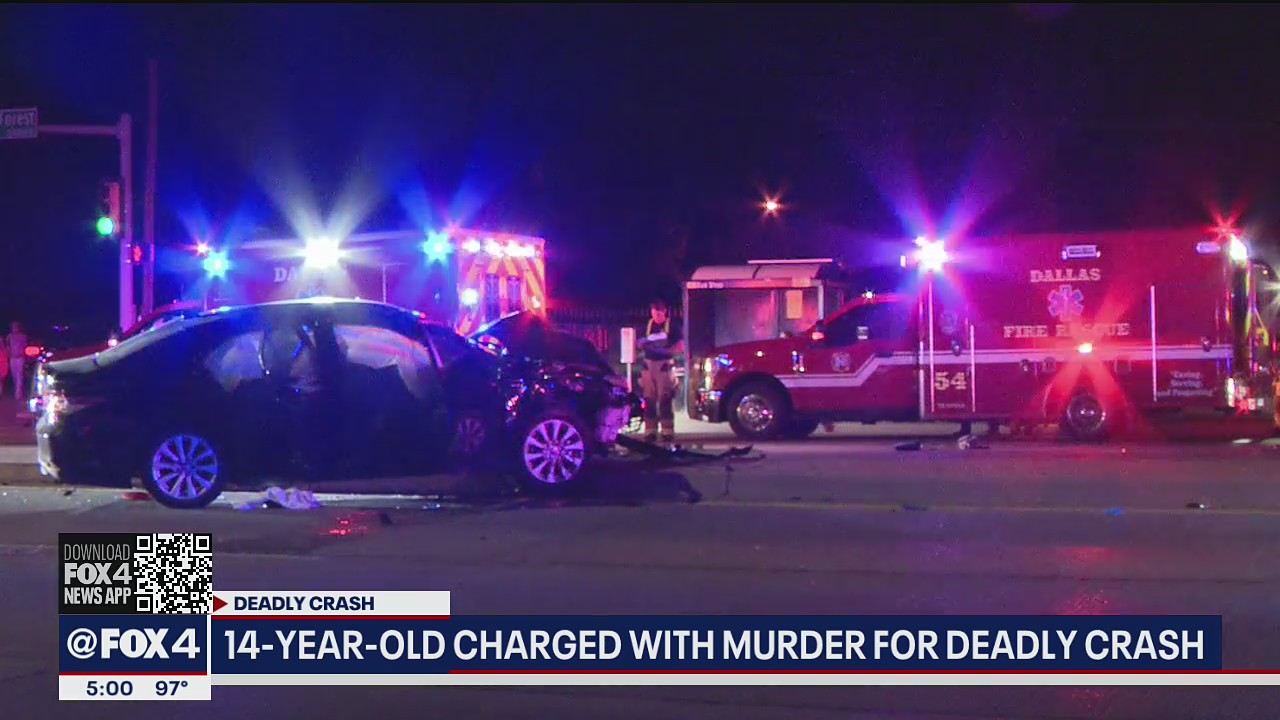 Dallas 14-year-old charged with murder after deadly crash, police chase