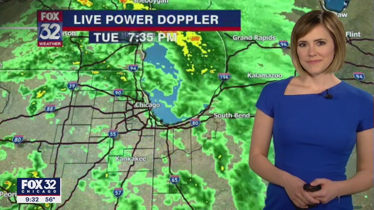 10 p.m. forecast for Chicagoland on March 23