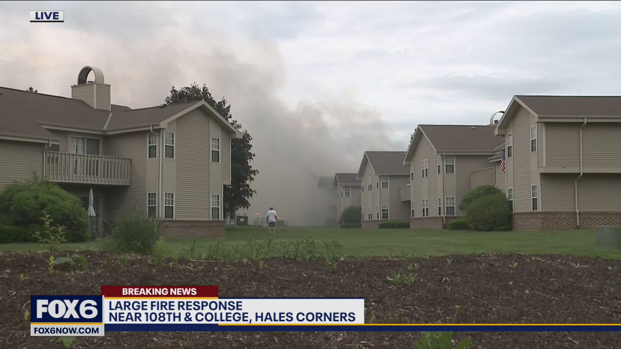 Apartment fire in Hales Corners, MFD assisting