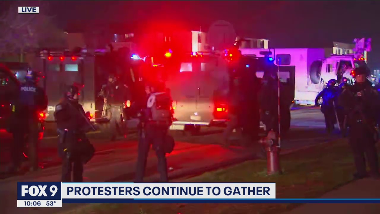 KMSP reporter detained during sixth night of protests in Brooklyn Center