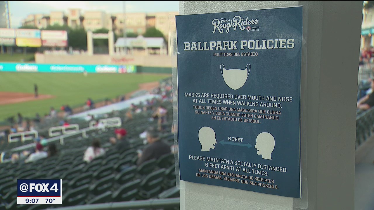 Texas Rangers, Frisco RoughRiders ditch mask rules after updated CDC guidelines released