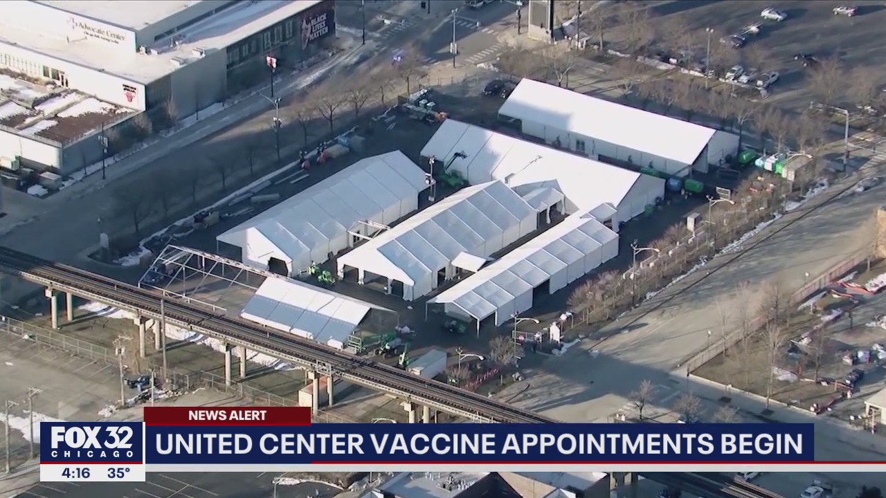 United Center vaccine appointments begin Thursday