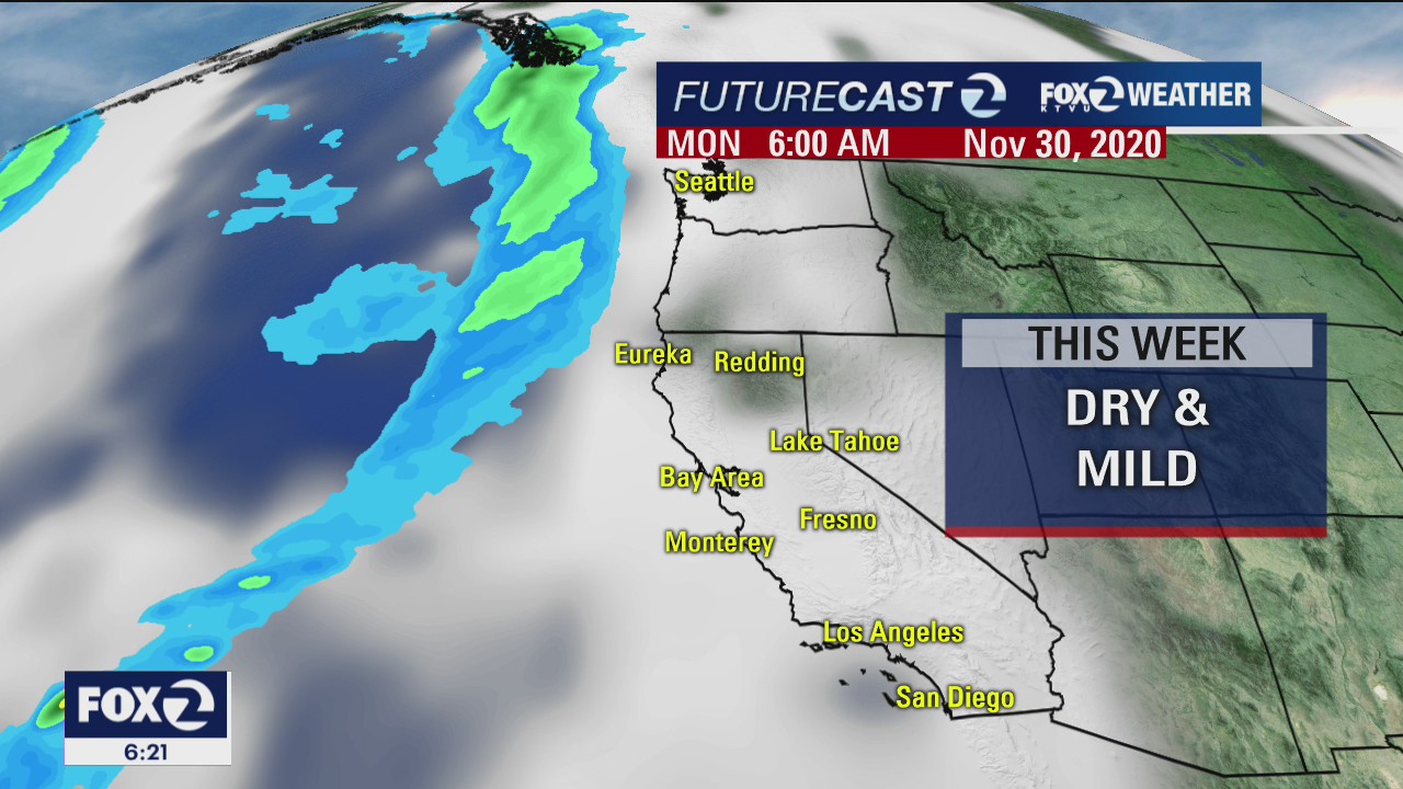 WEATHER FORECAST: Dry and mild weather pattern this week