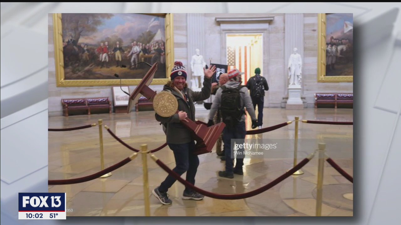 Adam Johnson, suspected lectern thief, in federal custody
