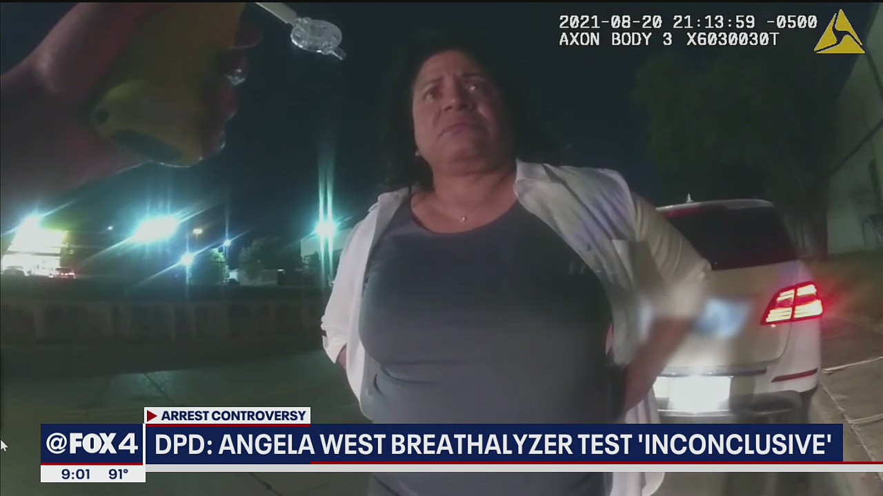 Footage released of Angela West's arrest on suspicion of DWI