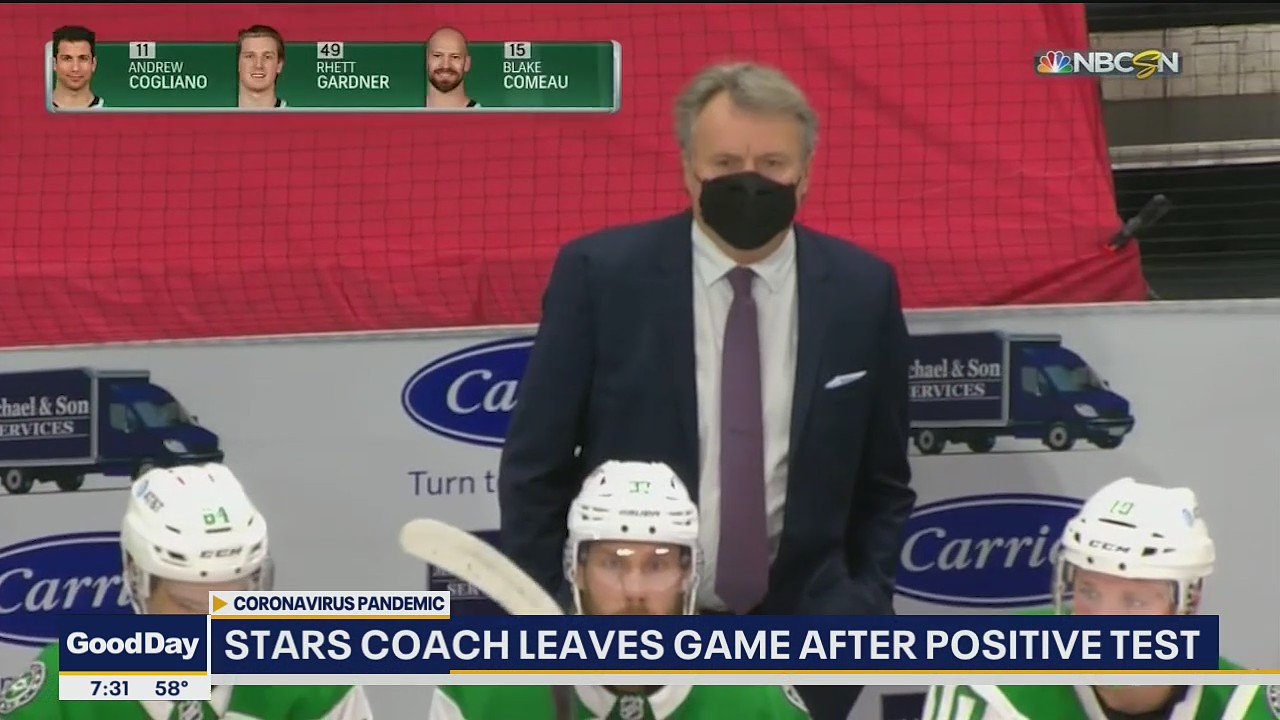 Stars coach leaves game after testing positive for COVID-19