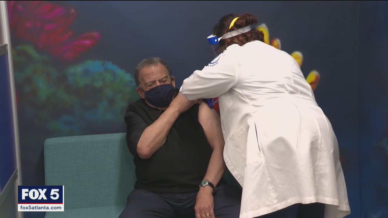 Andy Young gets COVID-19 vaccine