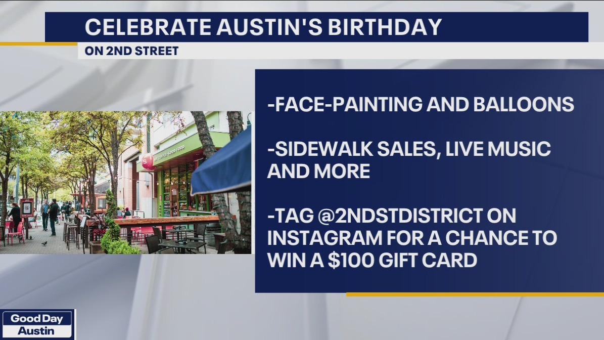 Celebrate Austin's birthday in the Second Street District this weekend
