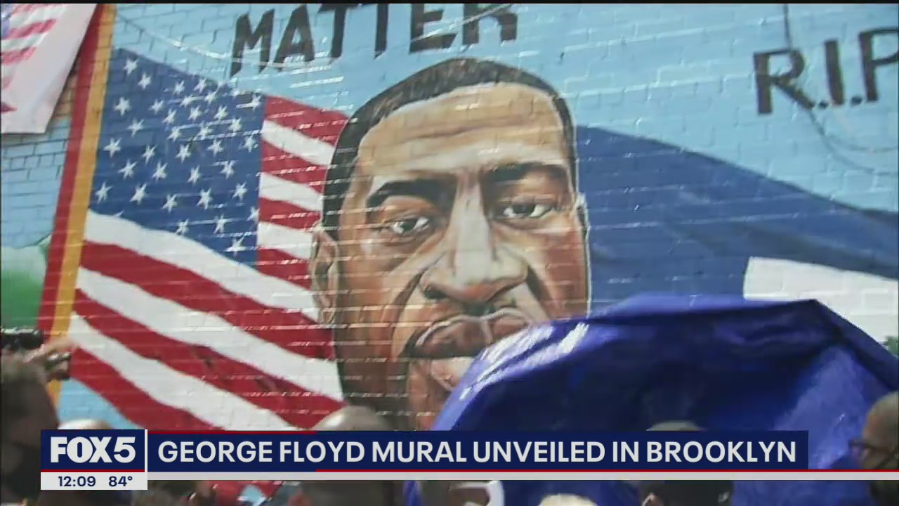 Mural for George Floyd in Brooklyn