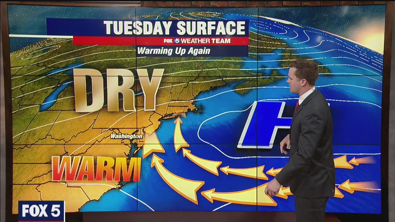 FOX 5 Weather forecast for Tuesday, May 25