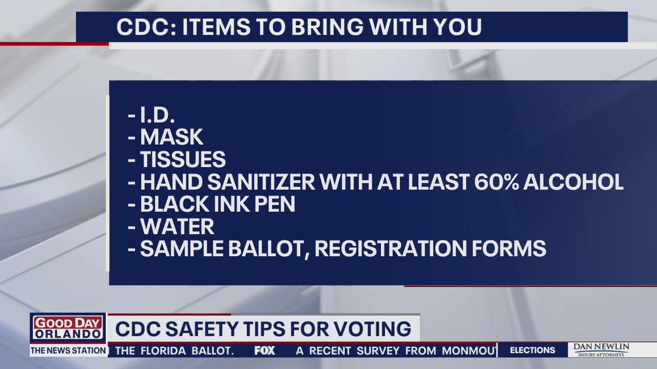CDC safety tips for voting