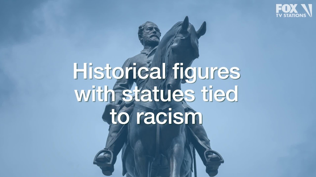 Historical figures with statues tied to racism