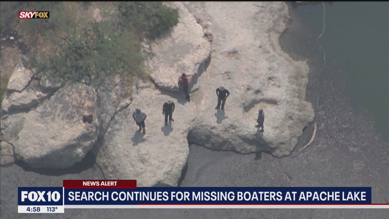 Search underway for boaters who went missing at Apache Lake