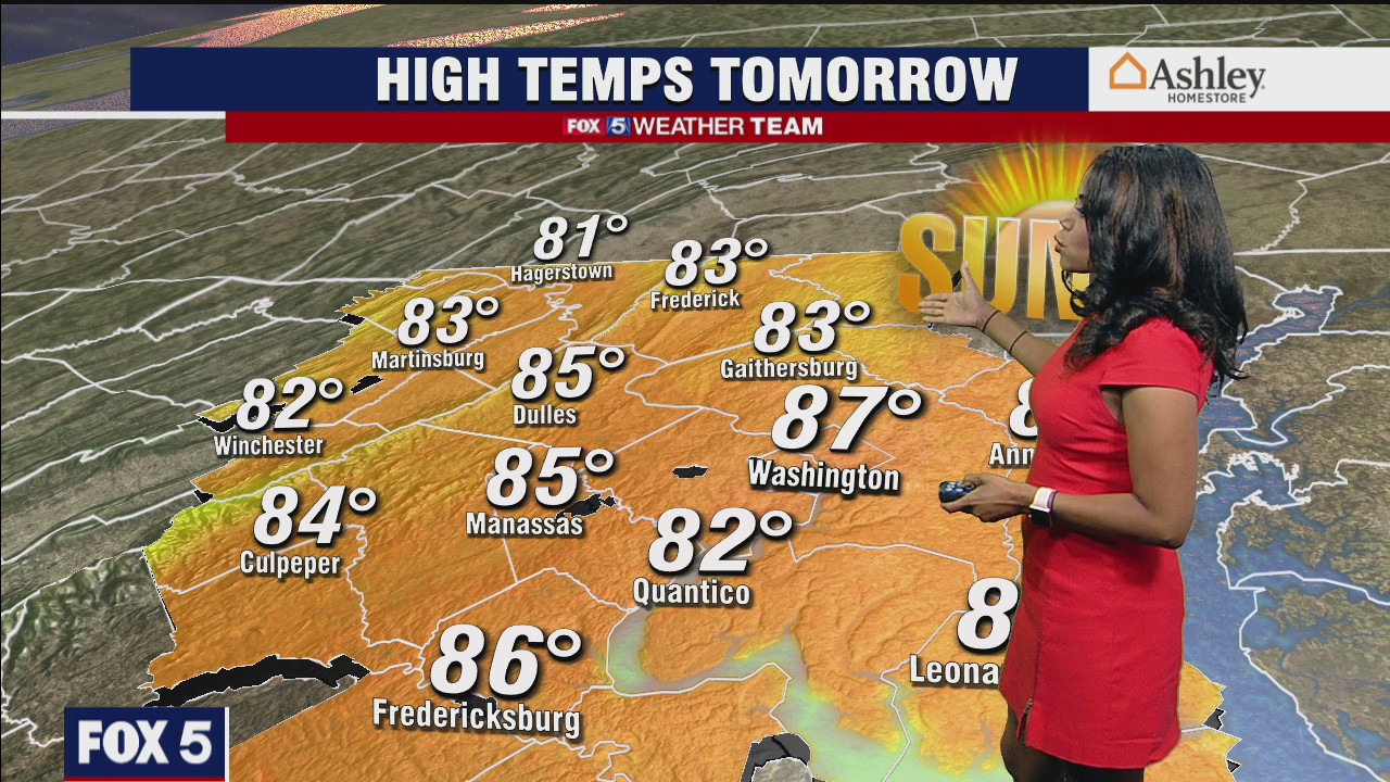 FOX 5 weather forecast at 11