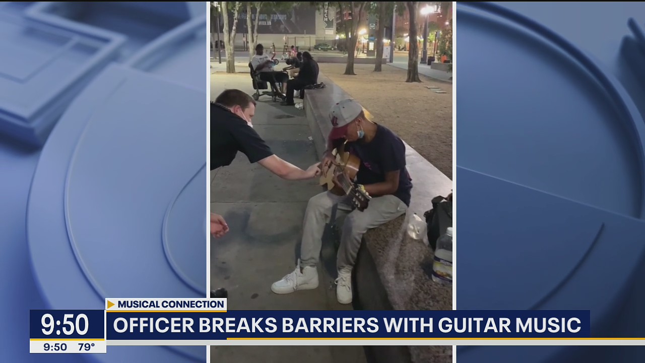 Rookie Dallas officer making connections using music