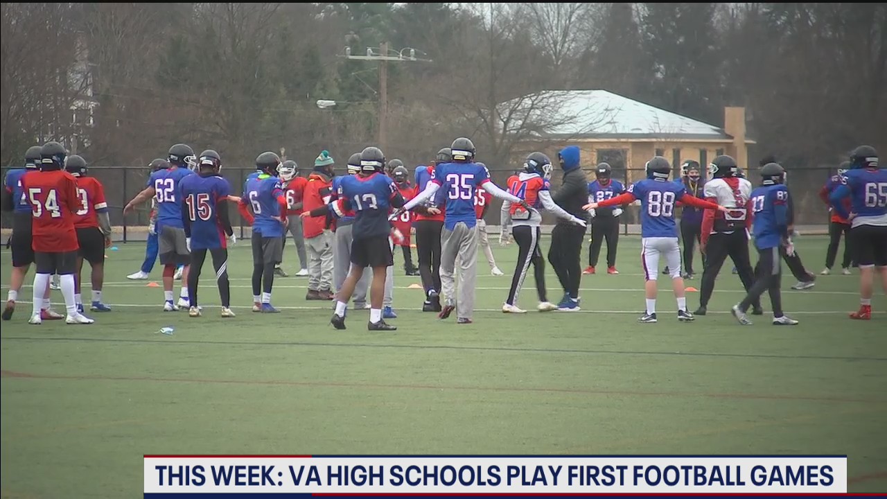 Virginia high schools to play first football games