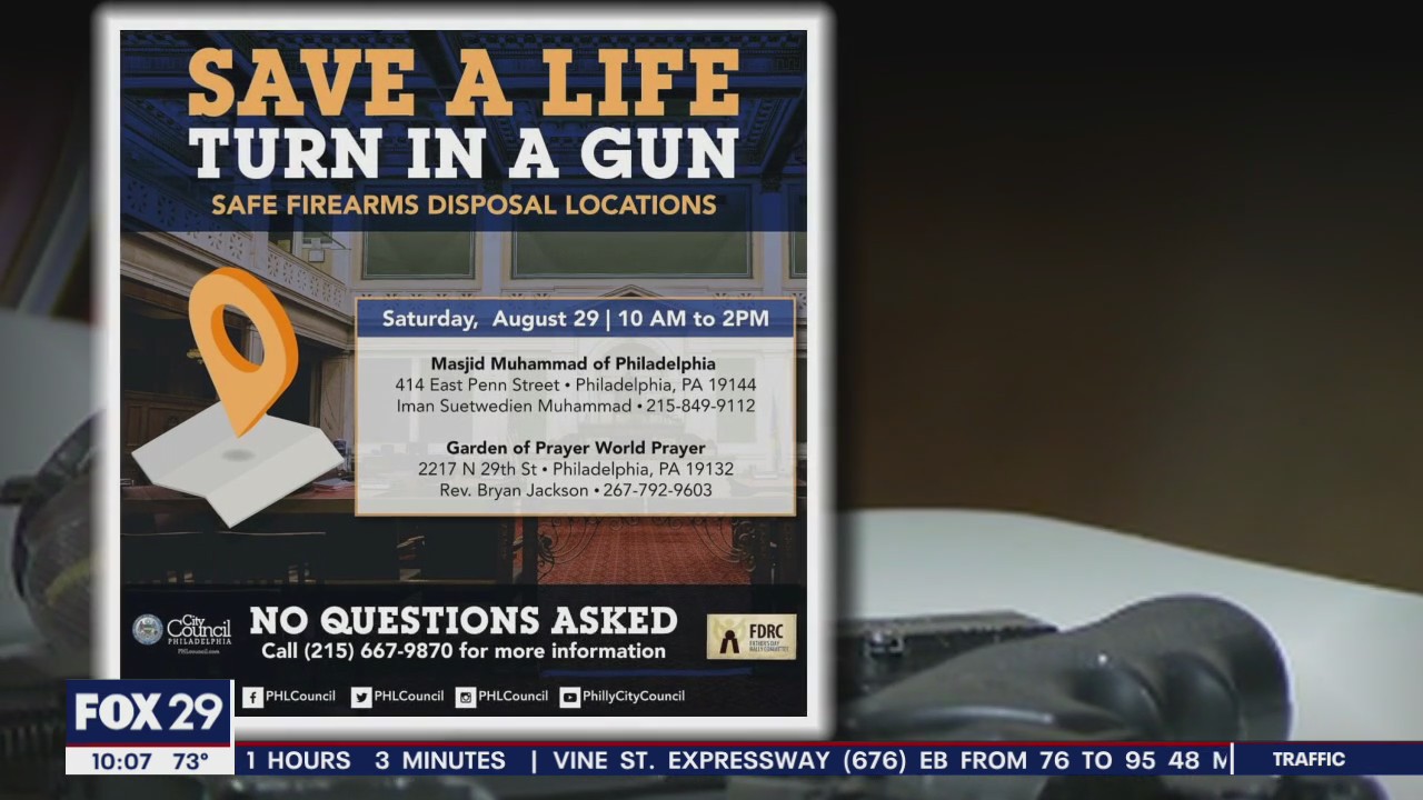 Gun turn-in event to be held in Philly this weekend