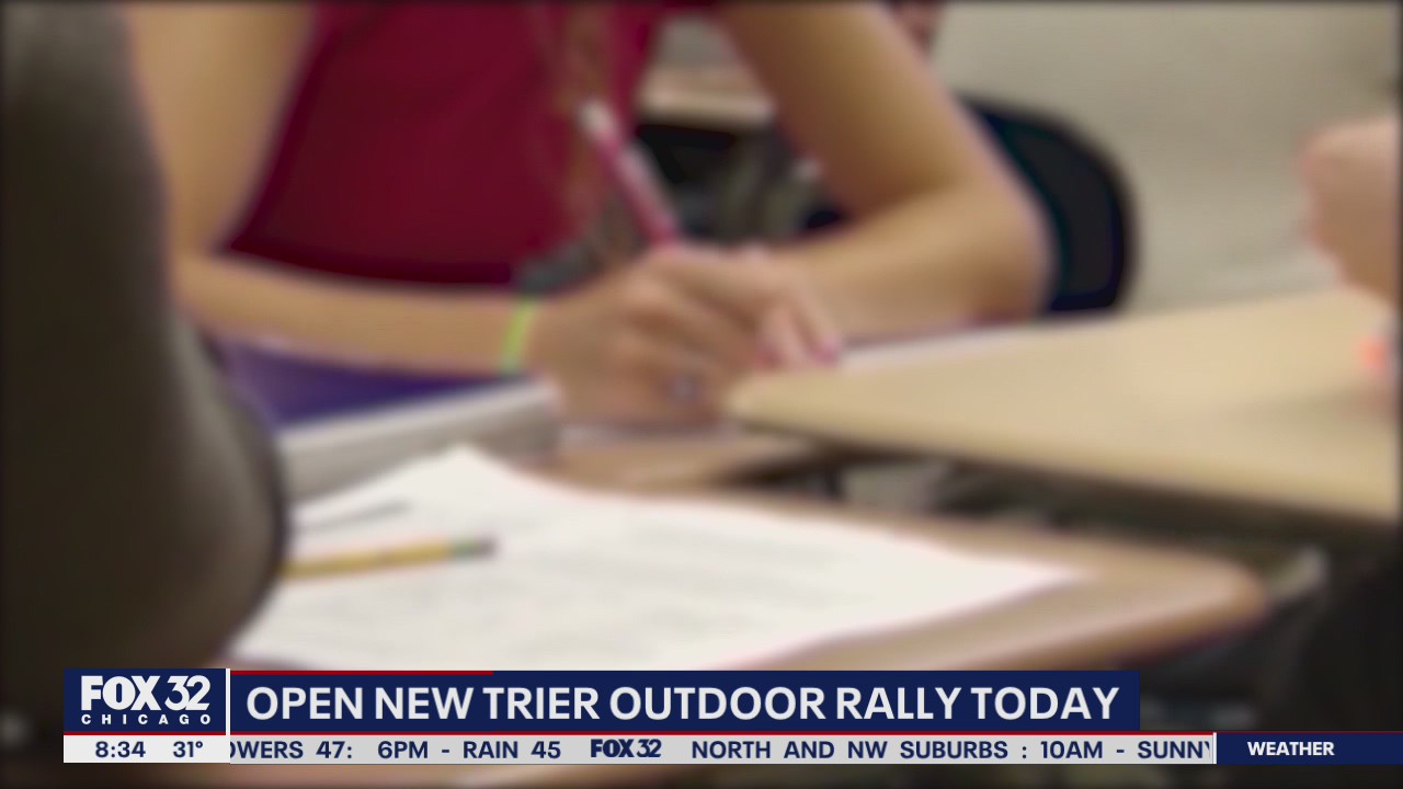 Rally held Saturday morning at New Trier's Northfield Campus