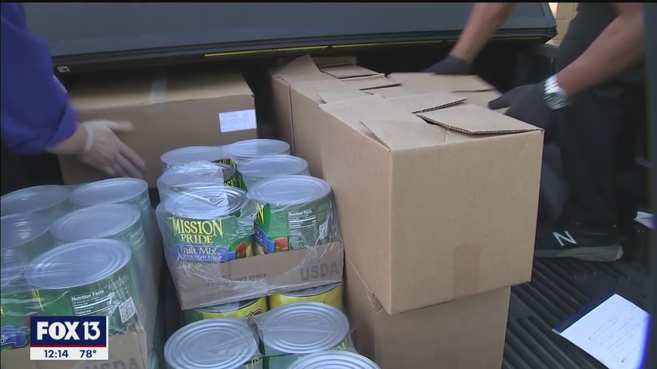 Spring break meal distribution for students