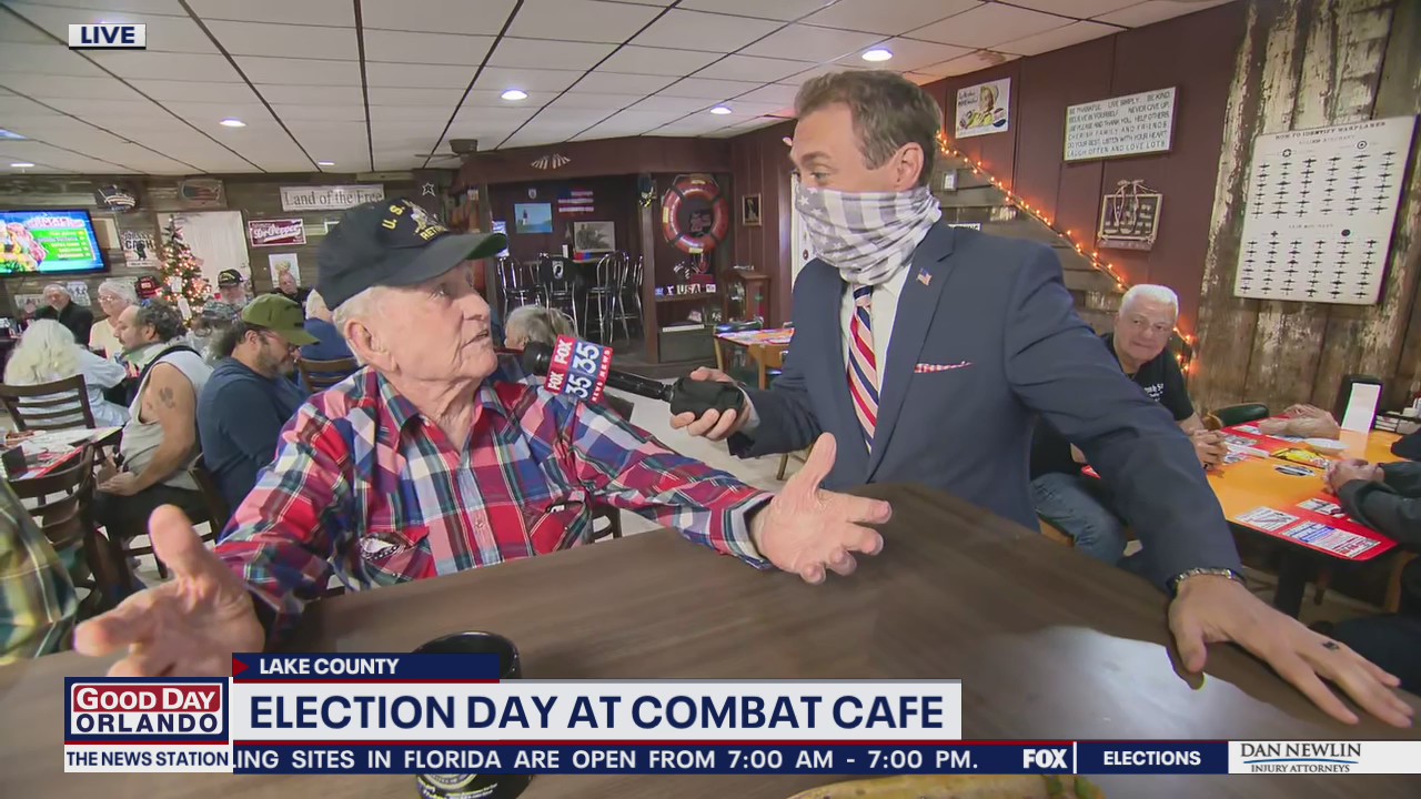 David Martin Reports: Election Day at Combat Cafe
