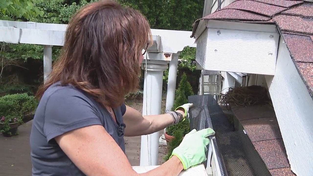 Installing gutter guards with Jill of All Trades