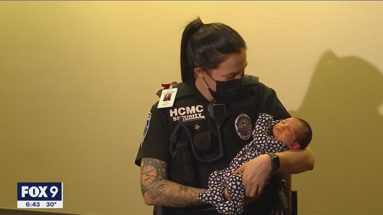 Newborn named after security officer who delivered her outside hospital