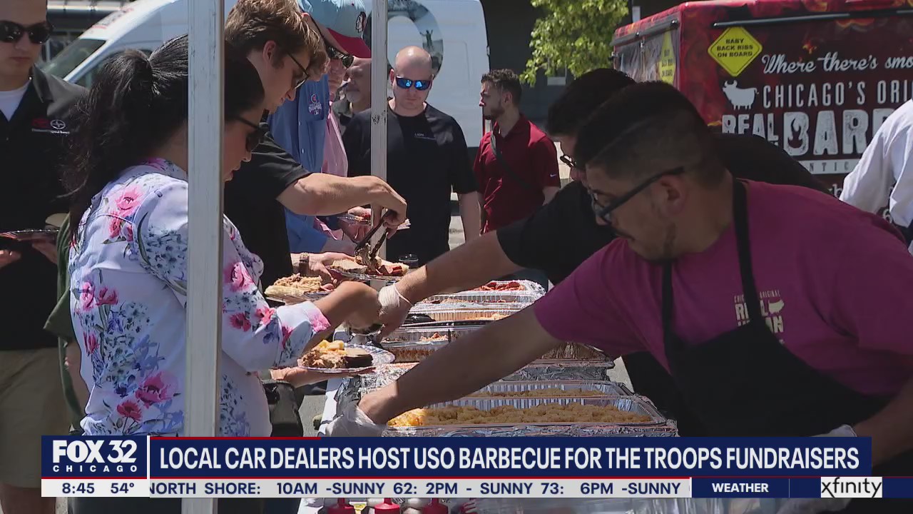 Chicagoland car dealers team up to host USO barbecue for the Troops