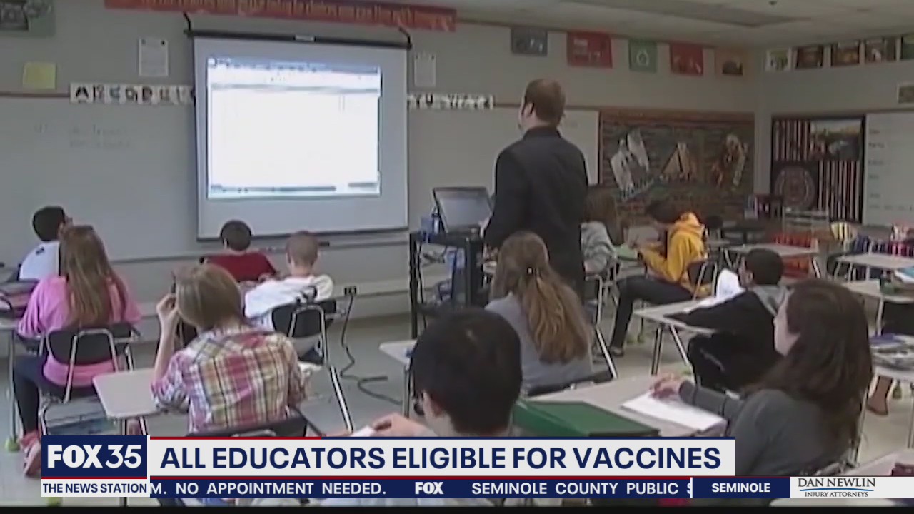 All educator now eligible for vaccines
