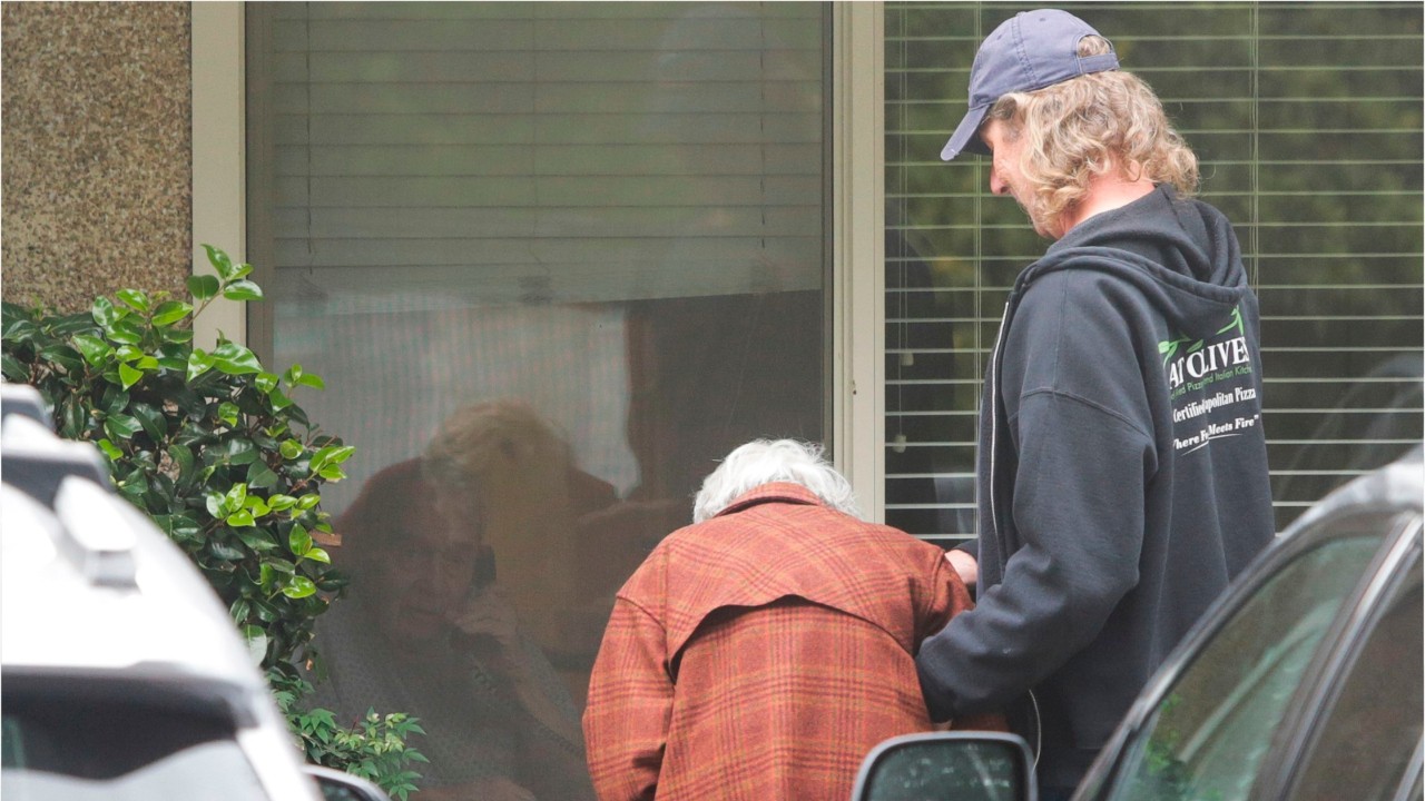 Elderly couple separated by coronavirus quarantine
