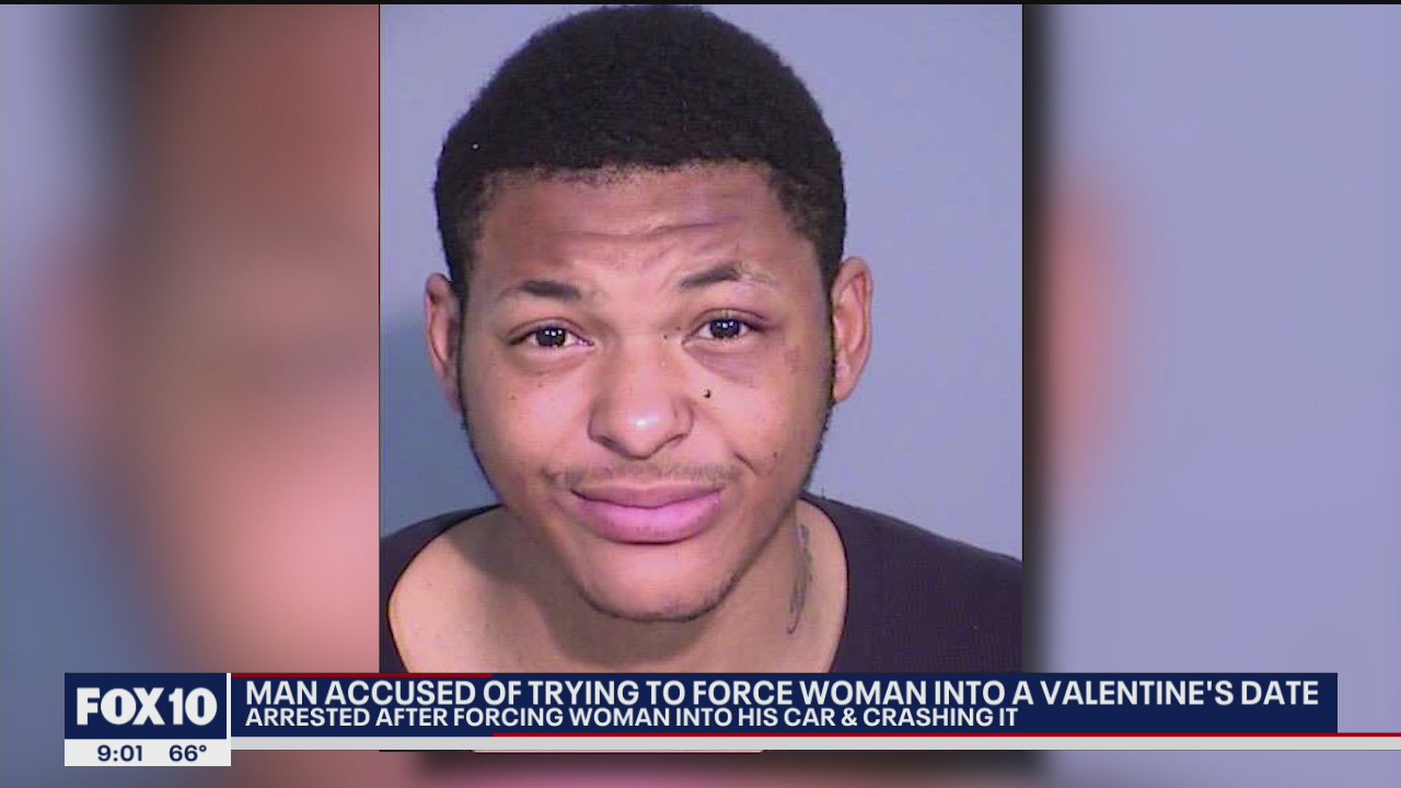 Phoenix man accused of trying to force woman into a Valentine's date