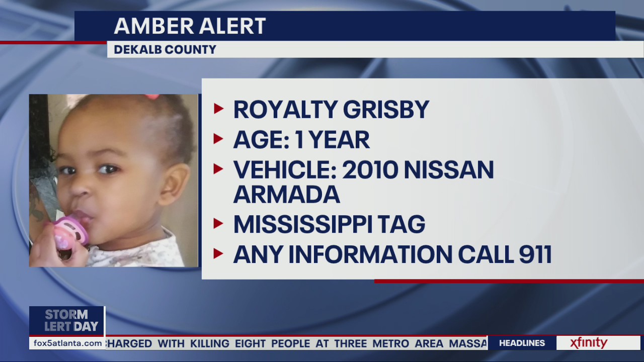 Amber Alert issued for 1-year-old Georgia girl