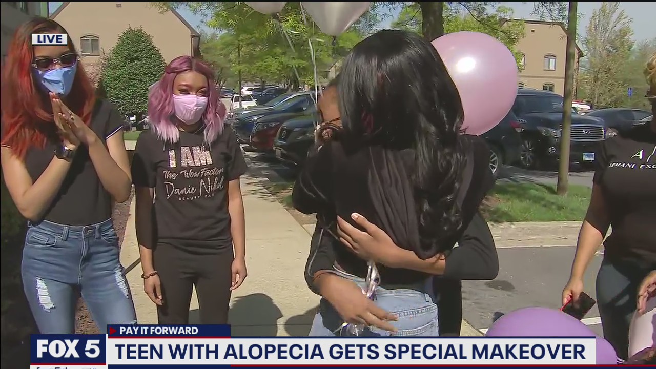 PAY IT FORWARD: Special makeover for tween with alopecia revealed live!