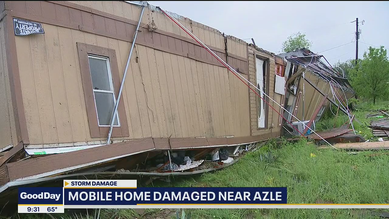 Homes damaged by high winds in Parker County