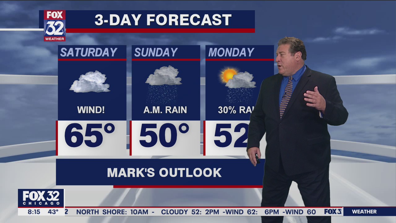 Saturday morning forecast for October 17th