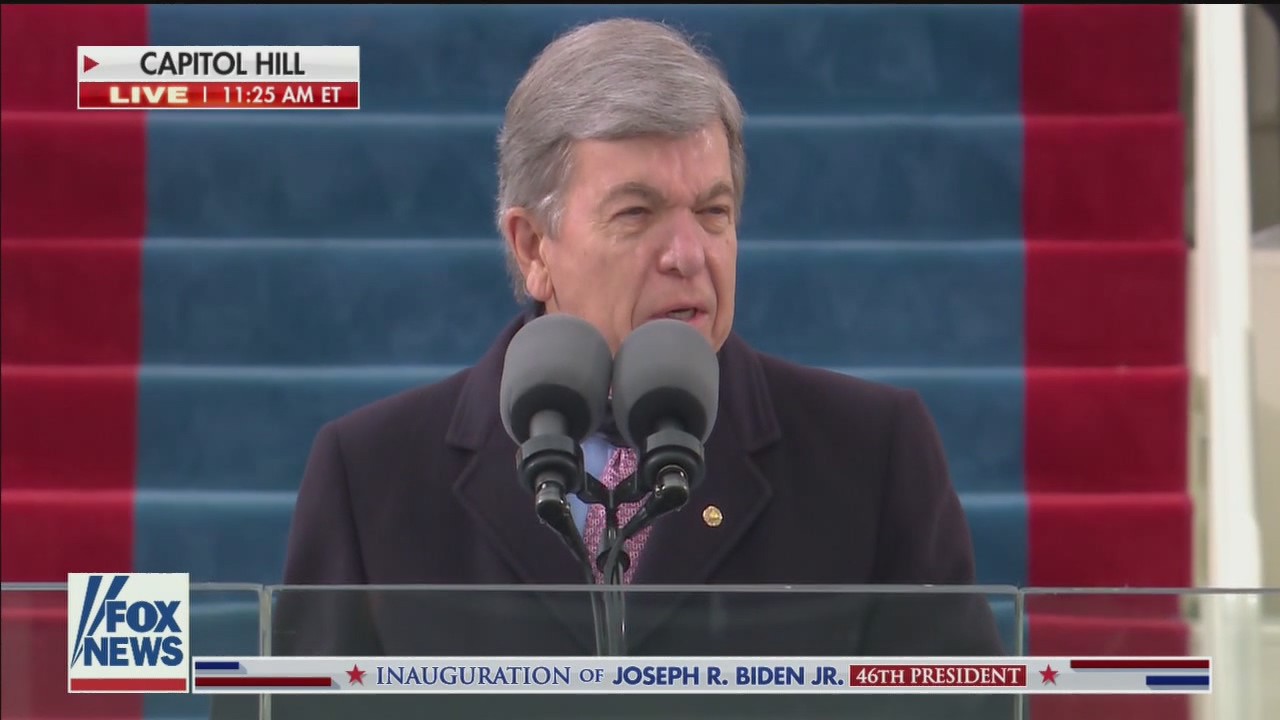 Should have known Amy Klobuchar would bring snow to inauguration, Sen. Blunt says in opening remark