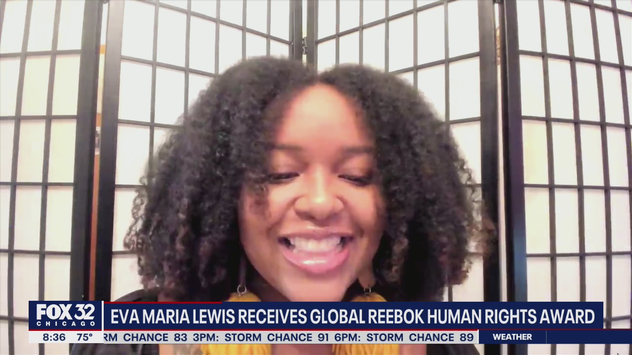 Eva Maria Lewis receives global Reebok Human Rights Award