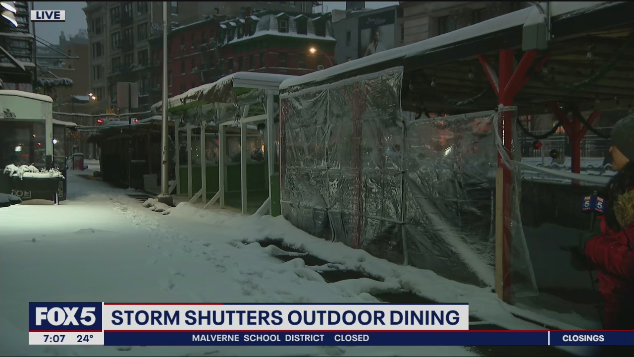 Storm shutters outdoor dining