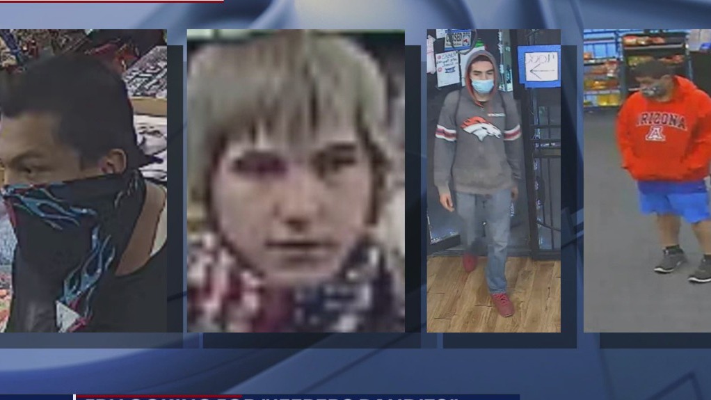 FBI looking for 4 suspects in string of armed robberies in Phoenix, Glendale