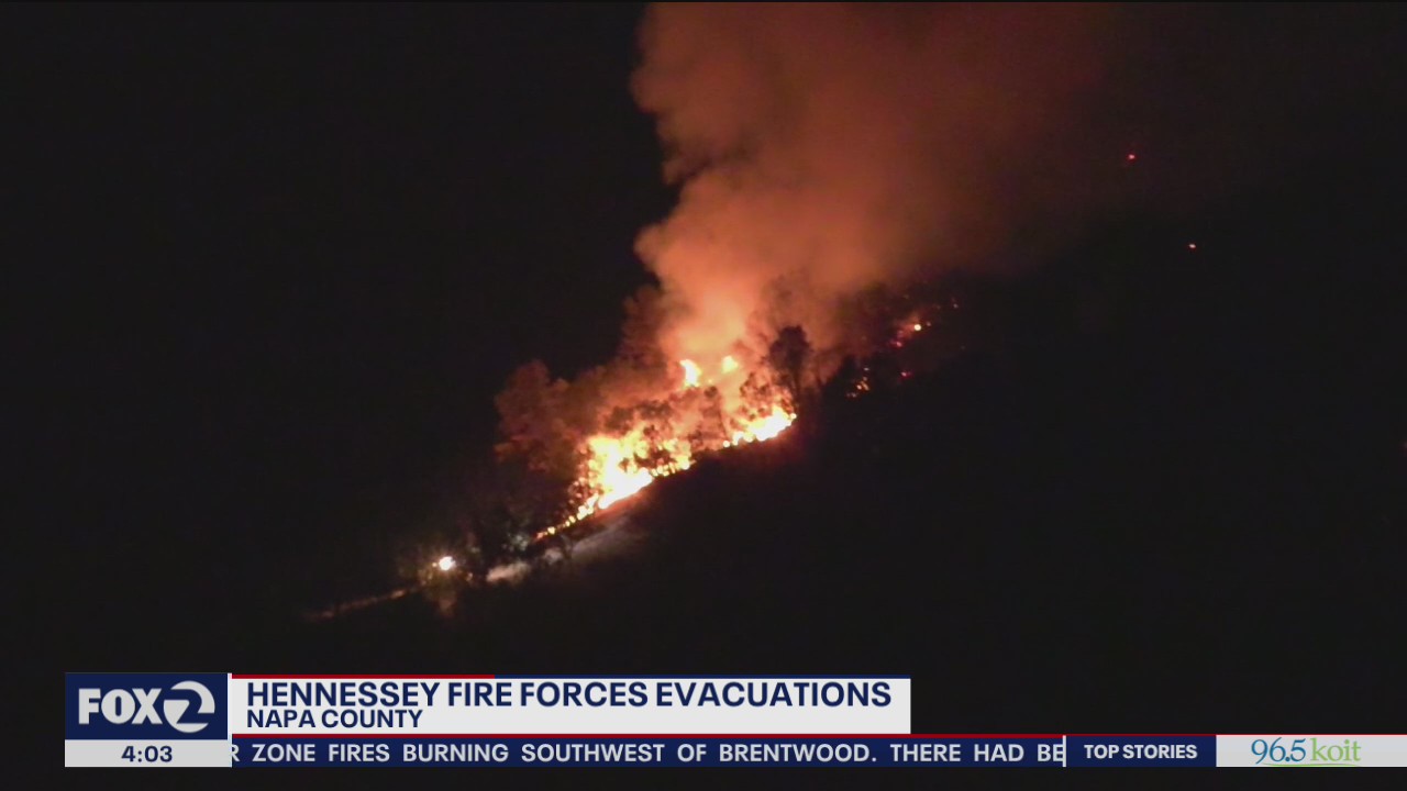 New video of Hennessey Fire in Napa County