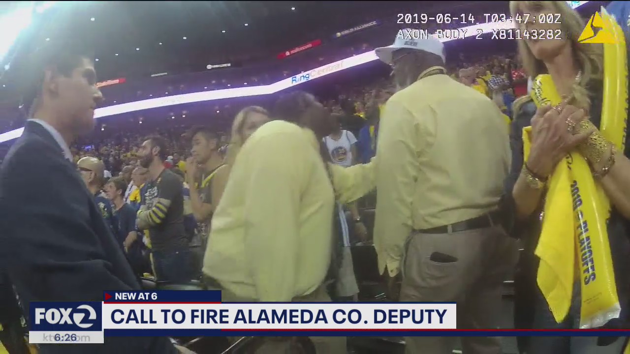Calls to fire Alameda County sheriff's deputy