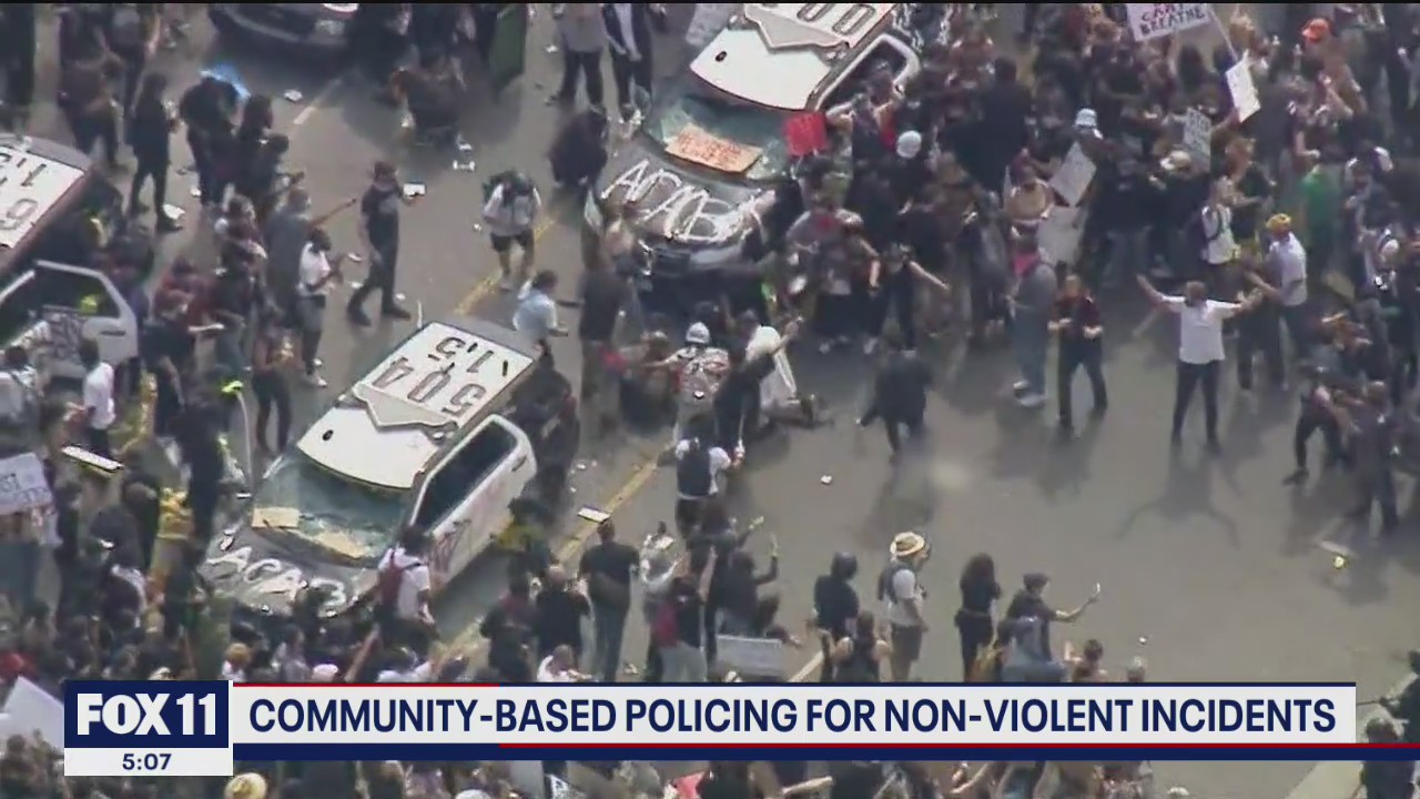Community-based policing for non-violent incidents