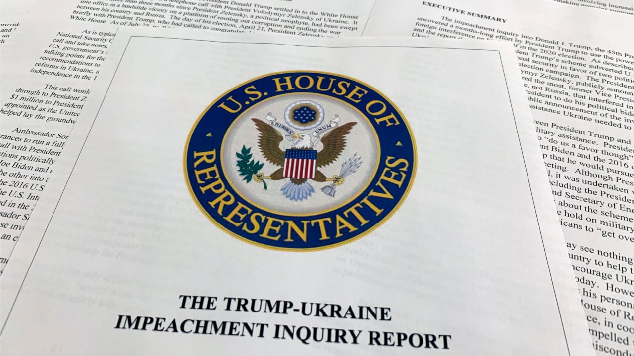 House Trump-Ukraine impeachment inquiry report alleges abuse of power, obstruction