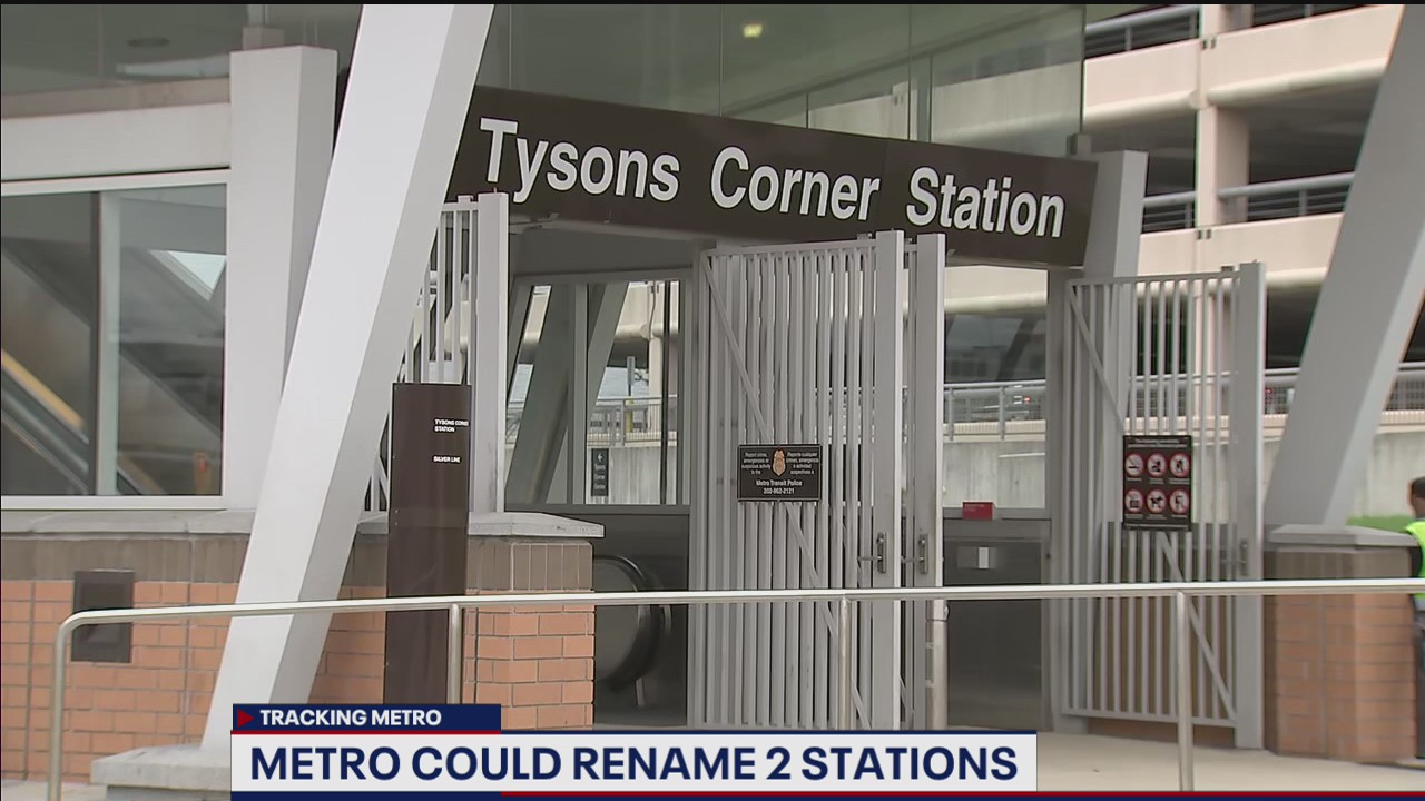 Metro receives requests from Fairfax County, Prince George's County to change Metro station names