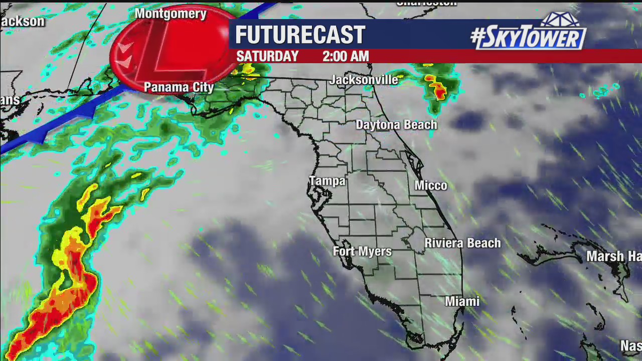 Friday afternoon weathercast