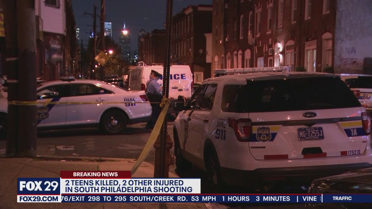 Police: 2 teens dead, 2 wounded in South Philadelphia shooting