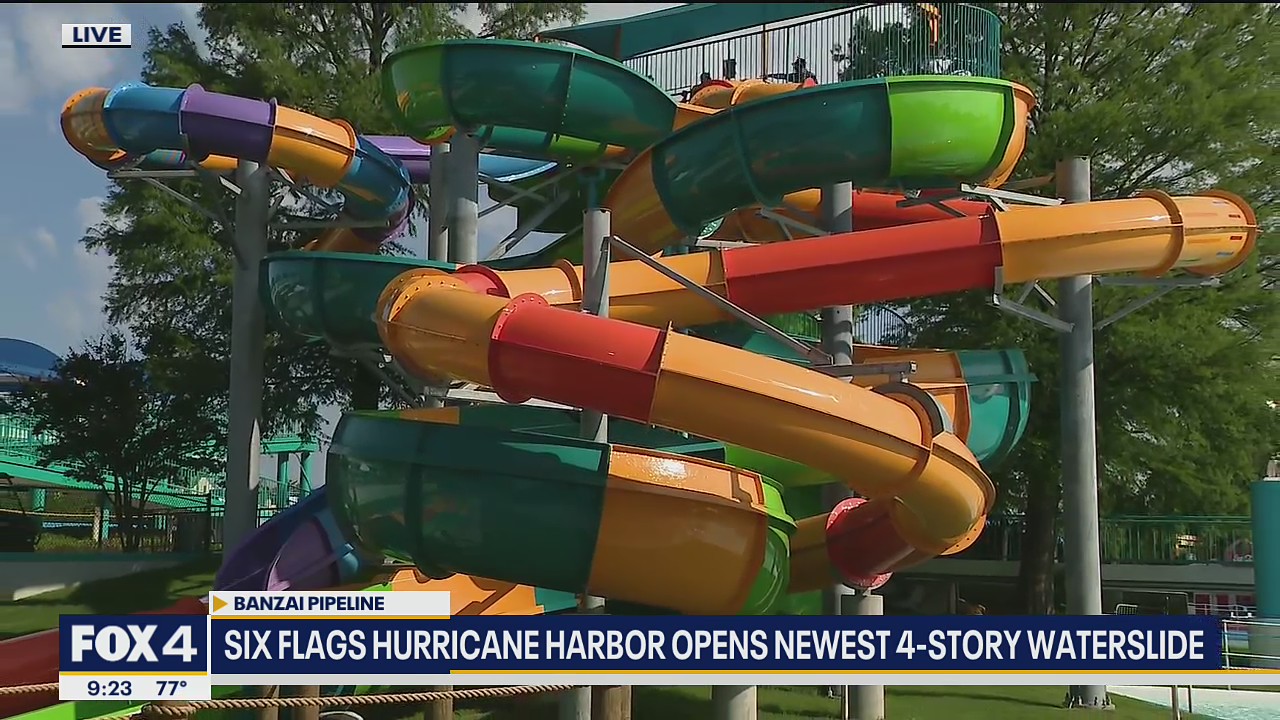 Hurricane Harbor opens new 4-story waterslide