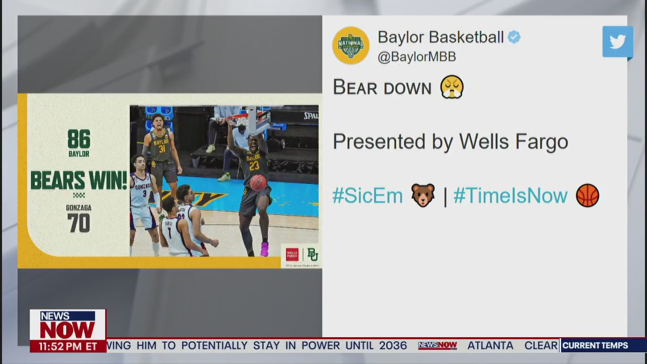 Baylor beats Gonzaga to win Men's NCAA National Championship